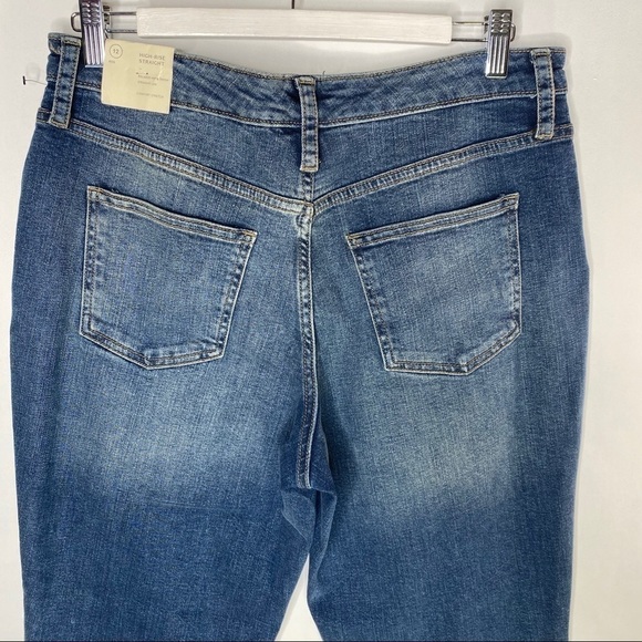High Rise Straight Denim Sz 12 NWT - Picture 5 of 9